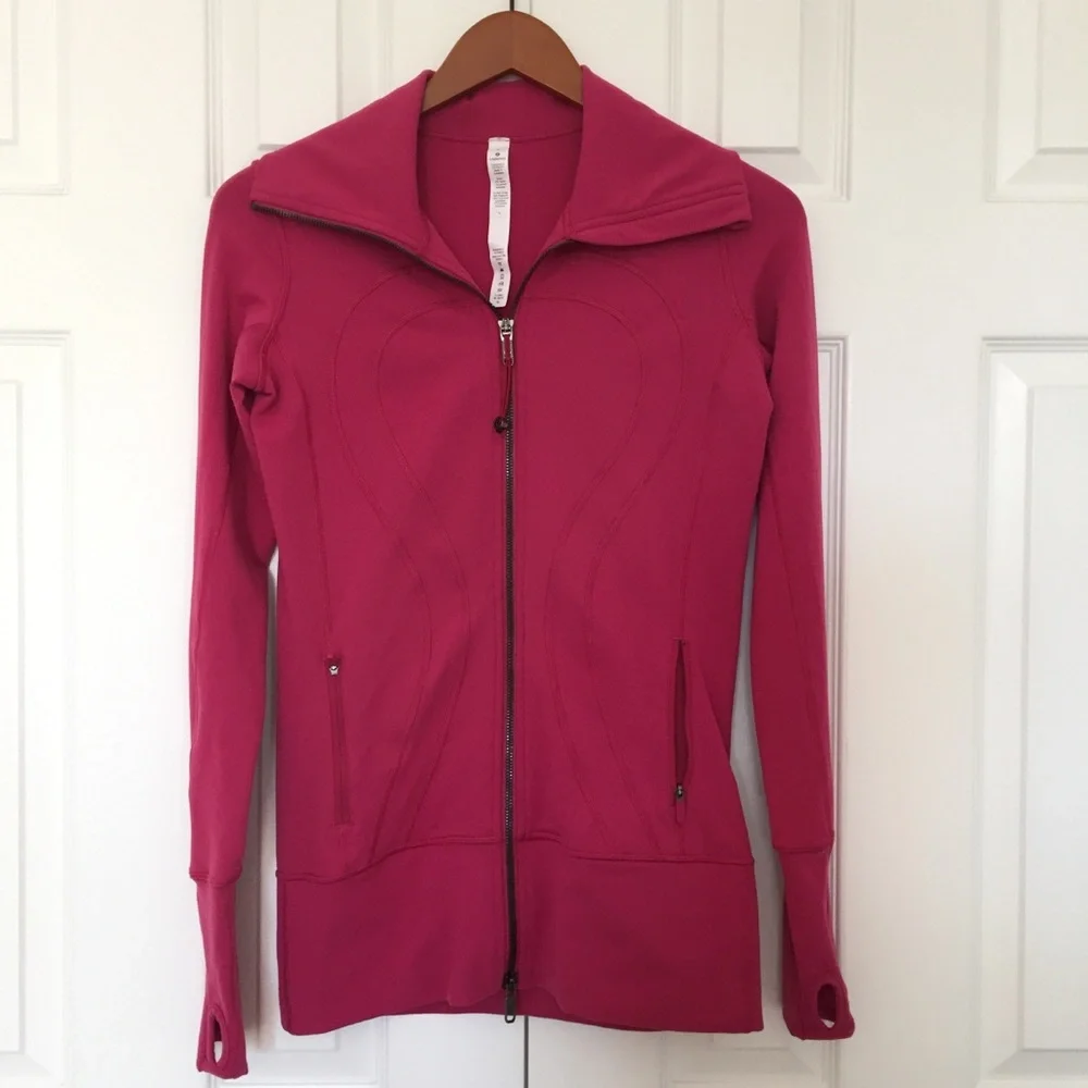 Lululemon In Stride Jacket Violet Red - Picture 5 of 7